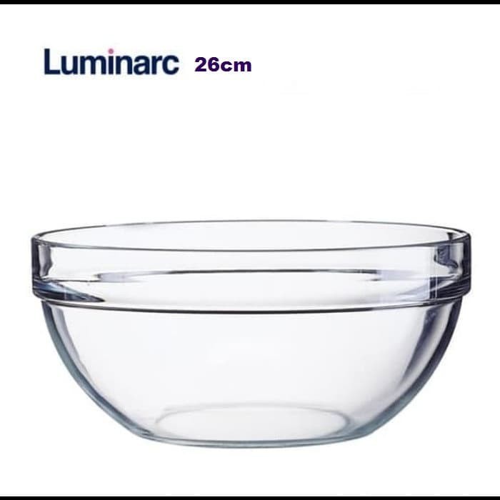 Mangkok Luminarc 26Cm / Mangkok Kaca / Mangkok Adonan / Mangkok Kue