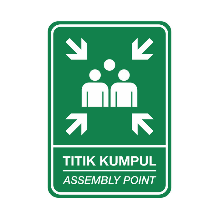 

Sale Rambu Plang Titik Kumpul 35Cm X 50Cm Plat Alumunium