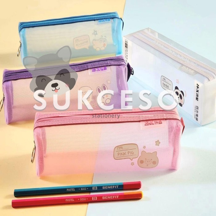 

Sale Jala Kotak Pensil Hx-7933 / Pencil Case Square Jaring Karakter Animals