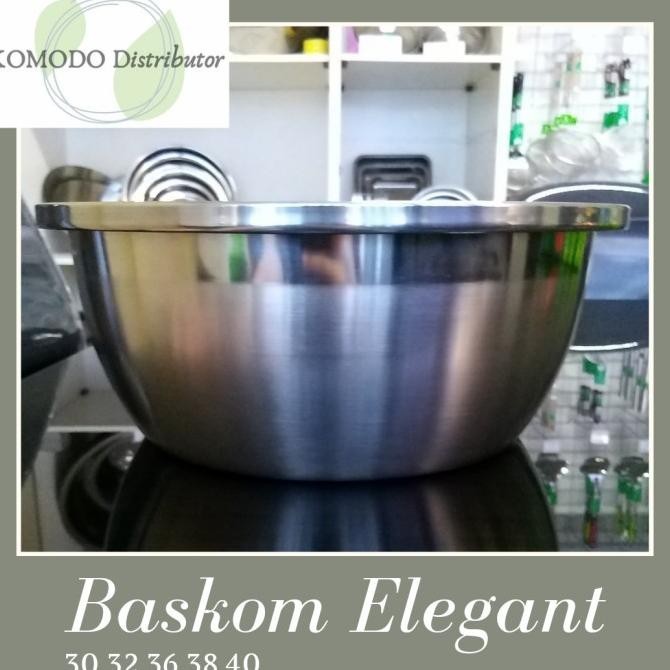BASKOM STAINLESS ELEGANT / BASKOM KOMODO ukuran 40 cm