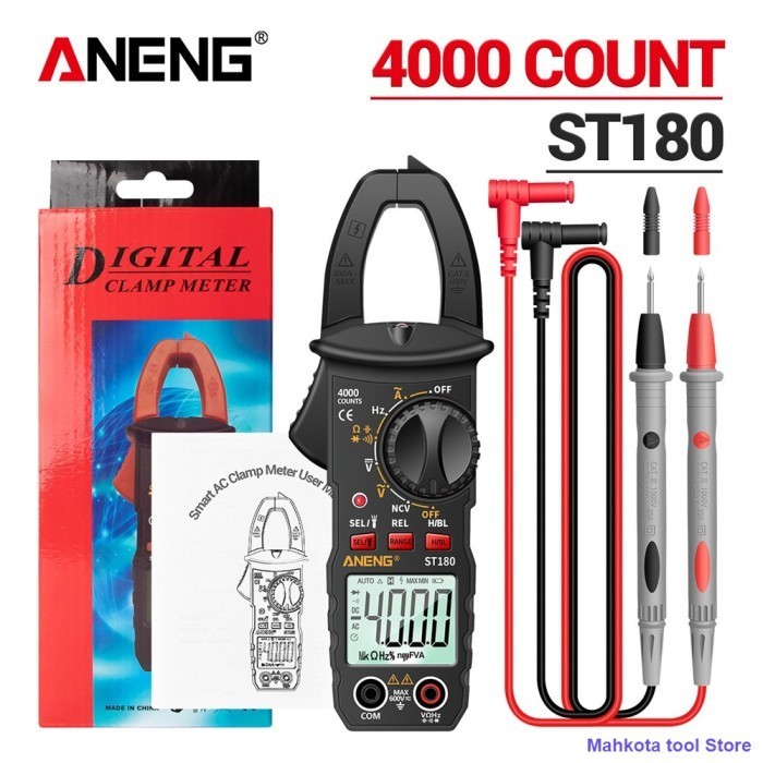 Tang Ampere Ac-Dc / Digital Clamp Meter Aneng St180