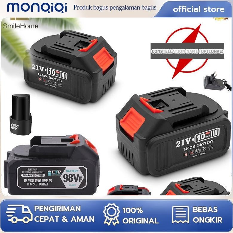 Promo Baterai Litium Li-Ion Baterai Bor Elektrik Cordless Rechargeable/ Baterai 12V/21V/36V/98Vf Too
