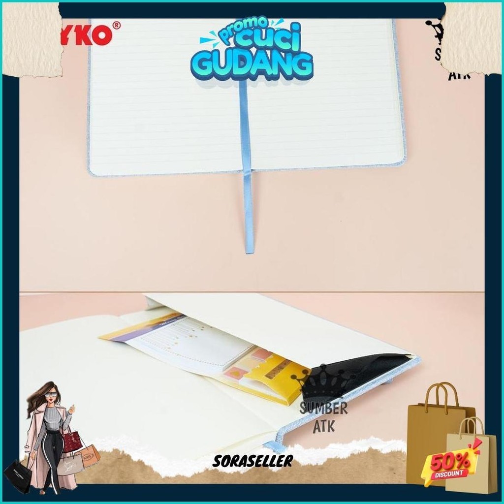 

(Dyi) Notebook Buku Tulis Catatan Diary Agenda Joyko Cloth Kain Hard Cover Nb-709