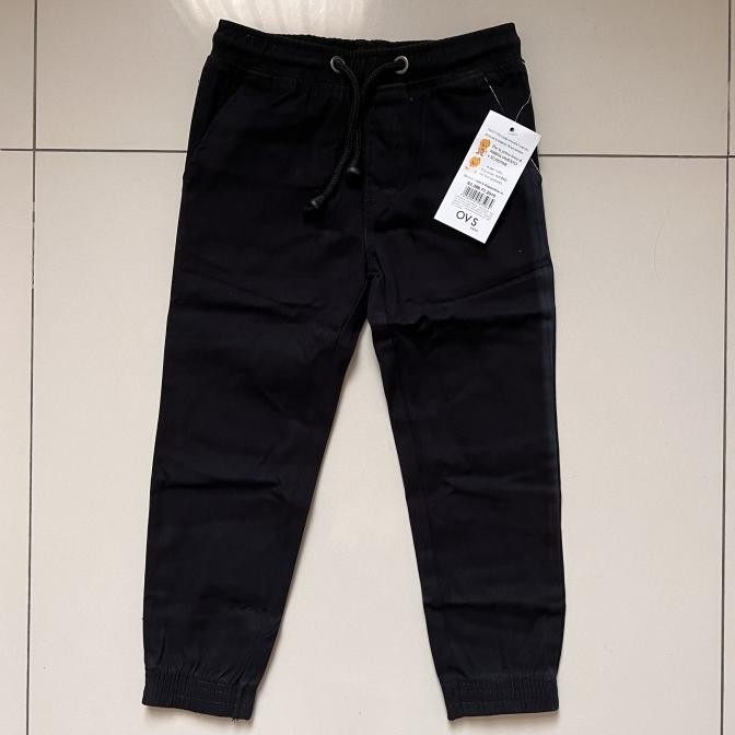 Celana Panjang Jogger Anak Laki Laki OVS Black Pw01