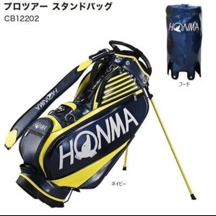 Nat Tas Golf Honma Stand Bag Honma Beres Cb12202 Navy Yellow Original