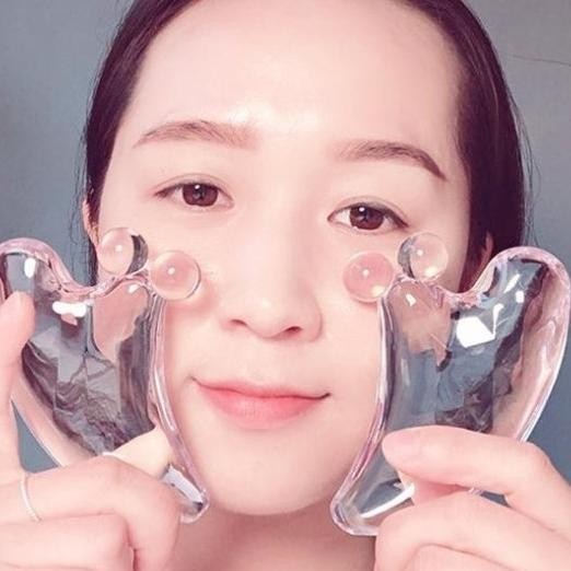 Face Gua Beauty,Alat Pijat Gua Sha Akupuntur Wajah/Mata