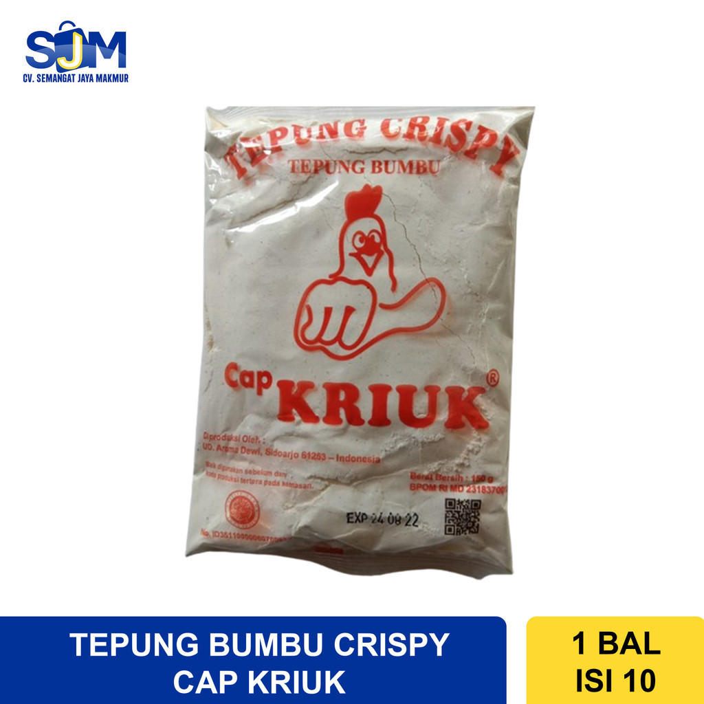 

(10 pcs x 100gr) Tepung Crispy Kriuk Cap Jempol
