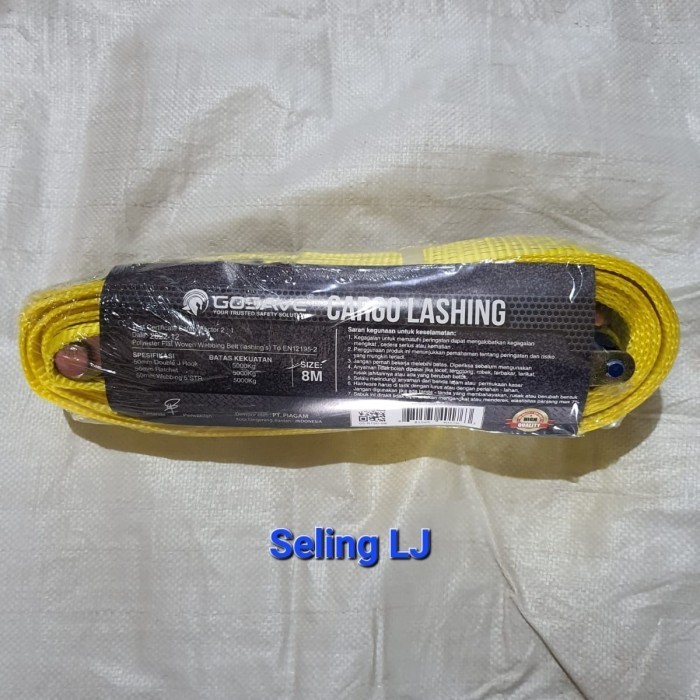 GOSAVE WEBBING CARGO LASHING 5TON X 8MTR RATCHET TIE DOWN TRACK BELT