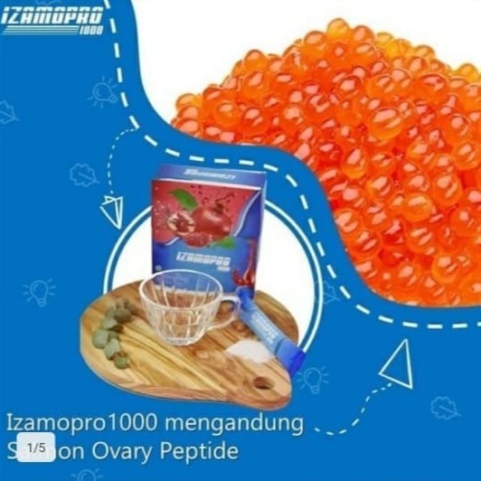 {SinarShop} IZAMOPRO 1000 SALMON ORIGINAL OVARY PEPTIDE KANDUNGAN MIRIP SOP 100 Diskon