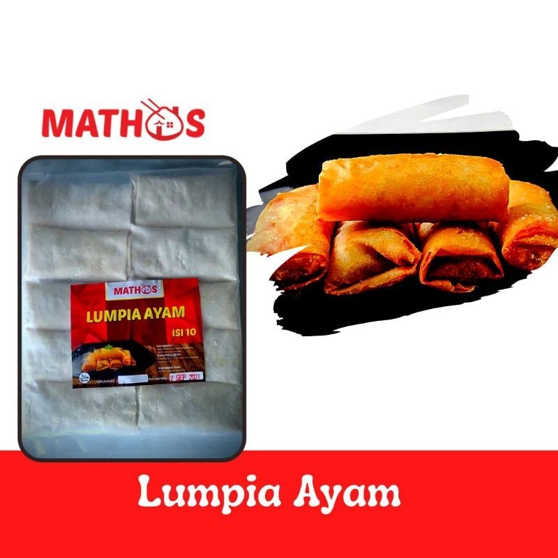 

Lumpia Ayam Mathos isi 10 pcs