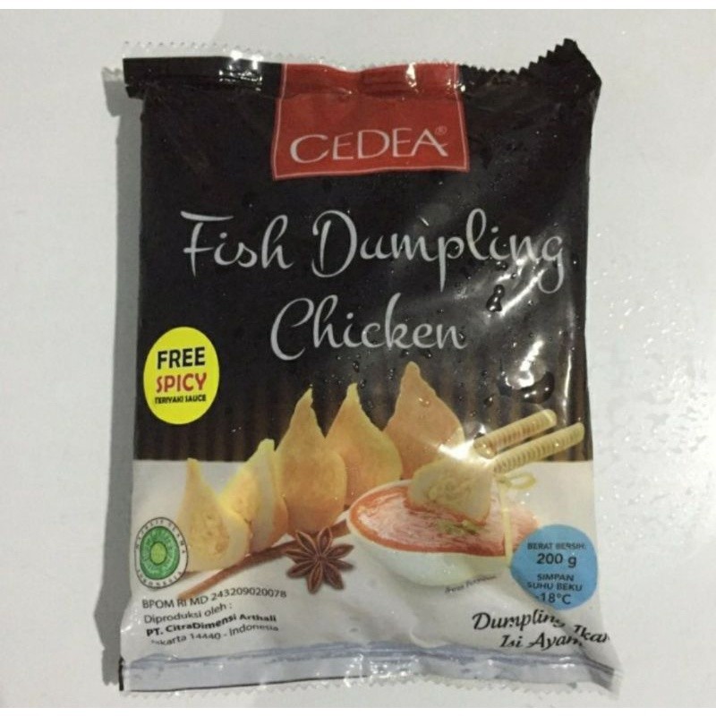 

Fish dumpling chicken cedea 200 gr + saus