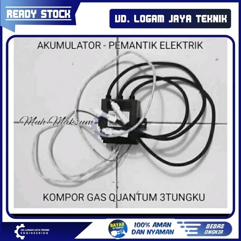 Pemantik api elektrik quantum 3tungku
