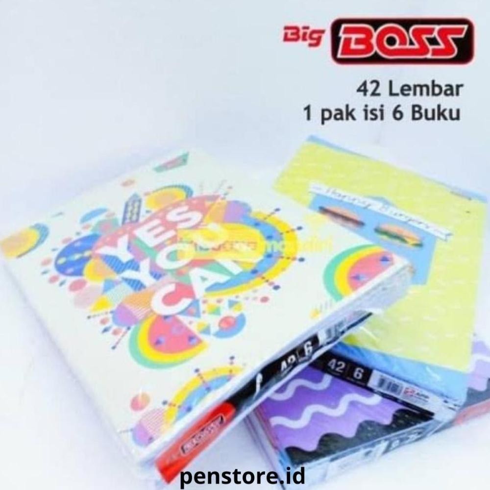 

[1 PACK ISI 6 PCS] Big Boss Buku Tulis Isi 42 Lembar PROMO AKHIR TAHUN