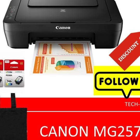 Printer Scanner Photocopy Canon Mg2570 Bla