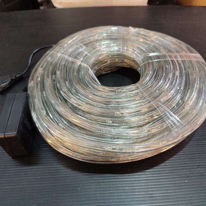 Led Strip Lampu Selang Hias Bulat Paket 20M Warm White Dekor Dekorasi Gratis Ongkir