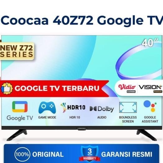 Coocaa 40Z72 Google Tv 40 Inch Smart Digital Tv Garansi Res Coocaa