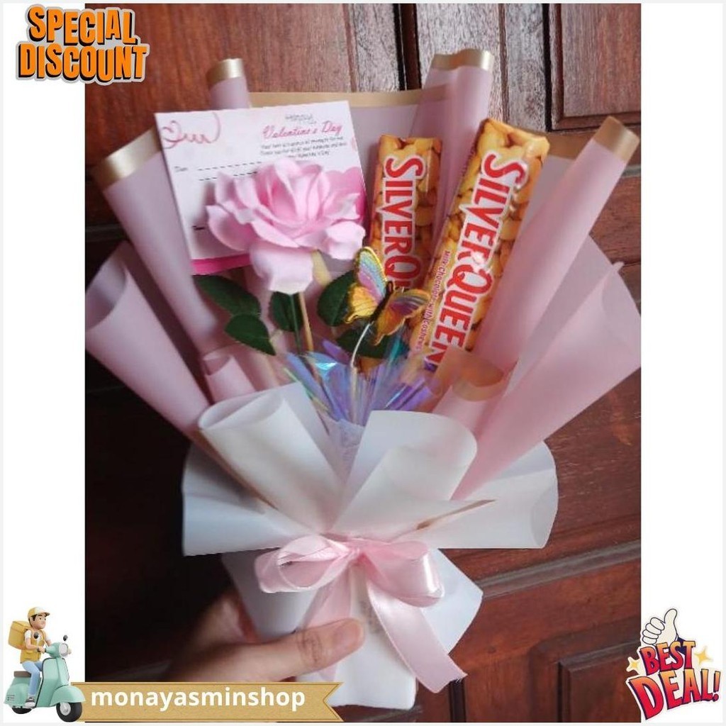 

Buket Coklat Kupu Mawar Valentine / Buket Valentine Premium Original Produk