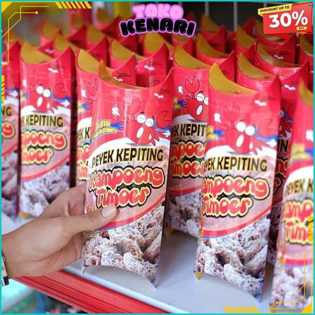 

Peyek Kepiting Kampoeng Timoer Pedas 85 Gr Bisa Cod