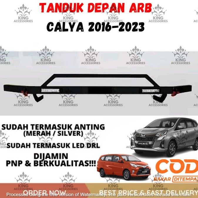 Tanduk Towing Depan Dan Belakang Besi Pelindung Bemper Calya 2016-2023