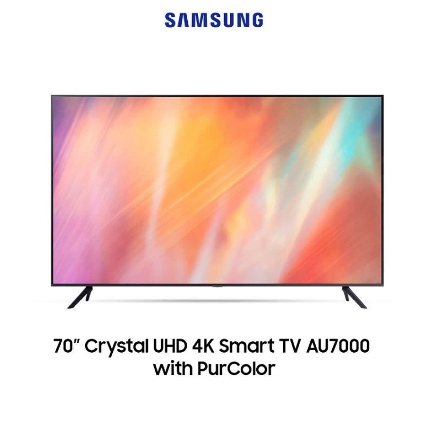 SAMSUNG 70AU7000 4K UHD SMART TV 70 Inch UA70AU7000KXXD