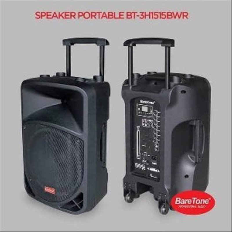 SPEAKER AKTIF PORTABLE BARETONE BT3H 1515BWR ORIGINAL 15 INCH 15INCH BT 3H1515BWR BT35H1515BWR BT 3H