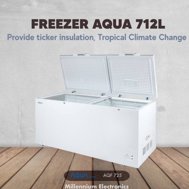 Aqua Chest Freezer AQF 725 - Lemari Pembeku 719 L - AQF 725