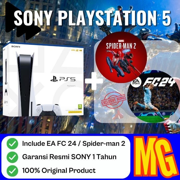 Sony Ps5 Playstation 5 Resmi Sony - Disc Edition