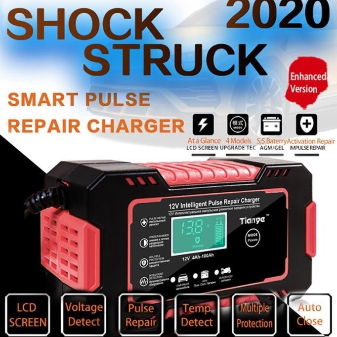Charger Aki Mobil Smart Battery Charger 12V 4-100Ah