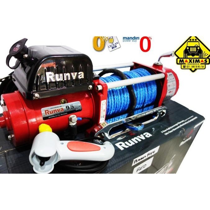 Runva Winch Ewx-9500-Q "Red" Dgn Synthetic Rope (4,3 Ton) High Speed