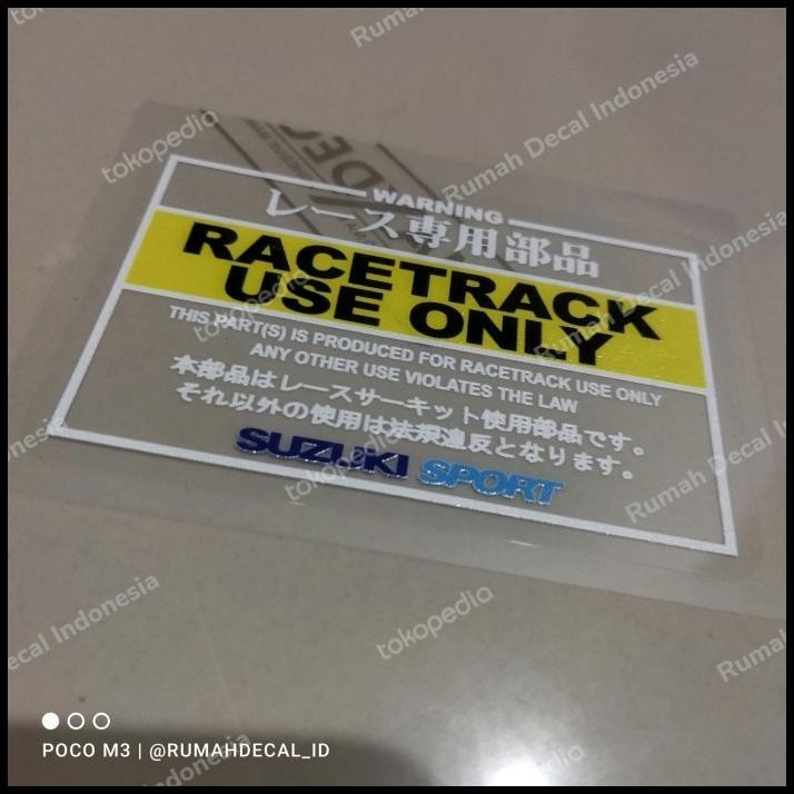 DISKON STIKER WARNING SUZUKI SPORT 