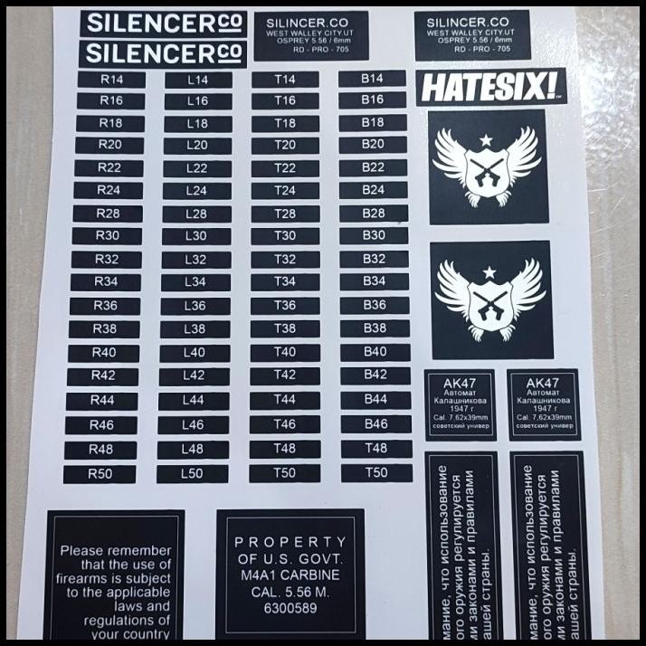 

BEST DEAL STIKER DECAL BODY DCOBRA HATESIX !!!!!