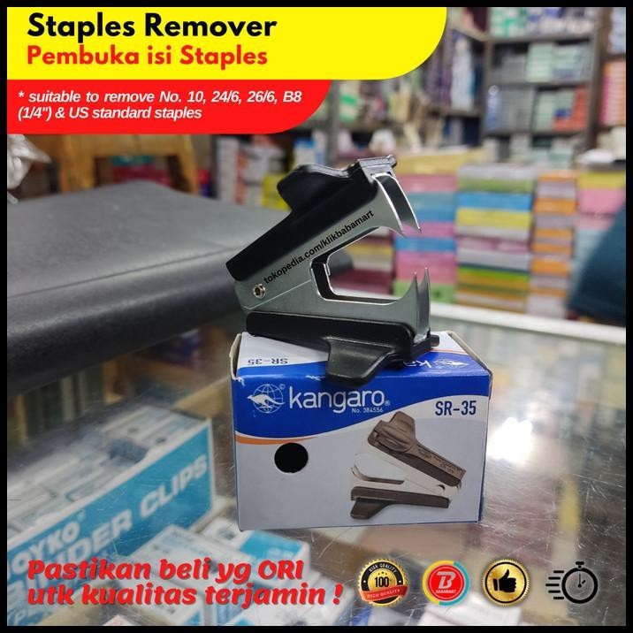 

DISKON STAPLES REMOVER PEMBUKA ISI STAPLES KANGARO SR-35 PENGGANTI SR-45T ORI