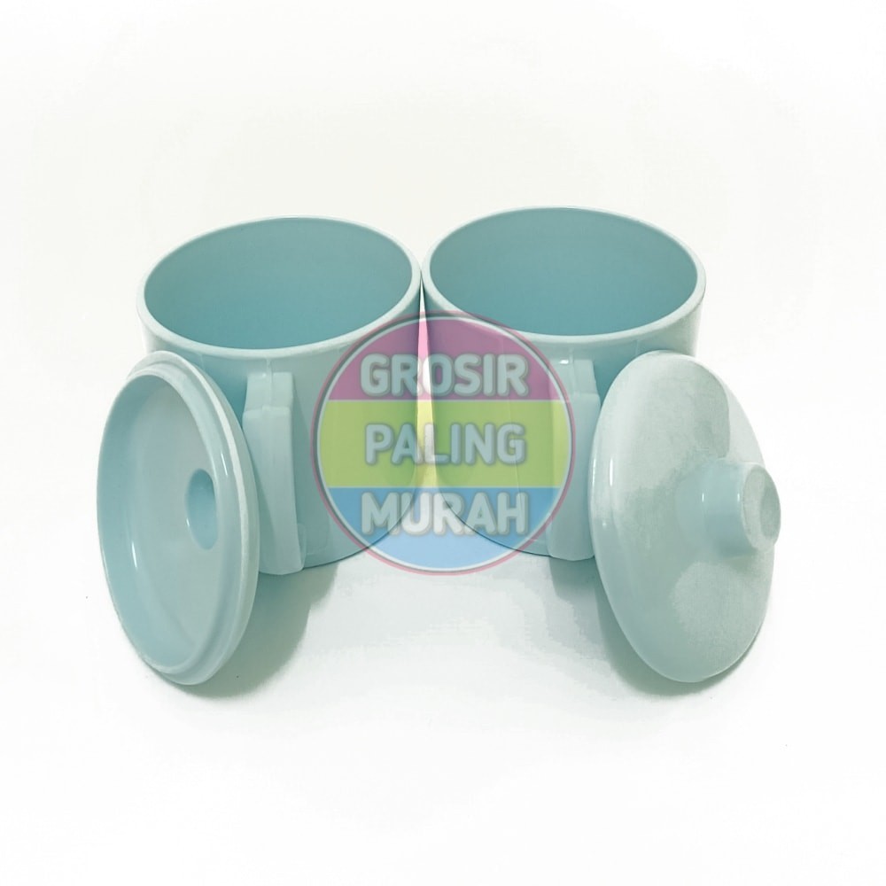 Promo Mug Tutup 600 ML - Gelas Mug - Gelas Melamin - Mug Tutup Melamin - Gelas Mug Melamin - [MO710]