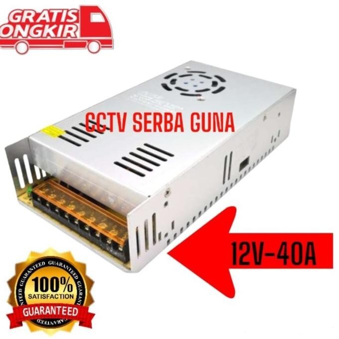 Power Supply 12V 40A Power Supply Switching 12 Volt 40 Amper Murni