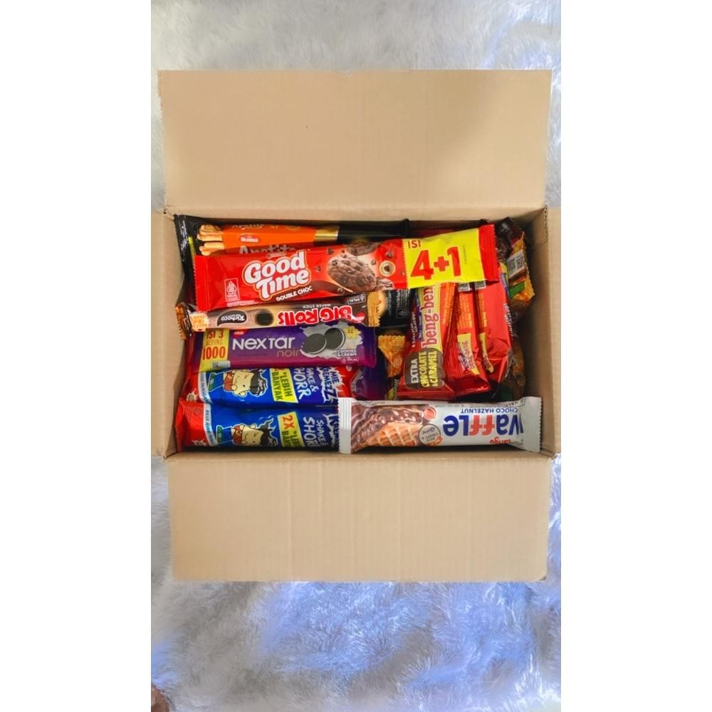 

er-90 Hampers/Paket snack/Snack box kado isi 60 pcs Sale