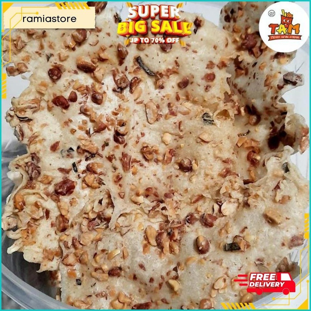 

Rempeyek Kacang Tanah Toples / Keripik Peyek 500 Gram - Tam Snack Terlaris