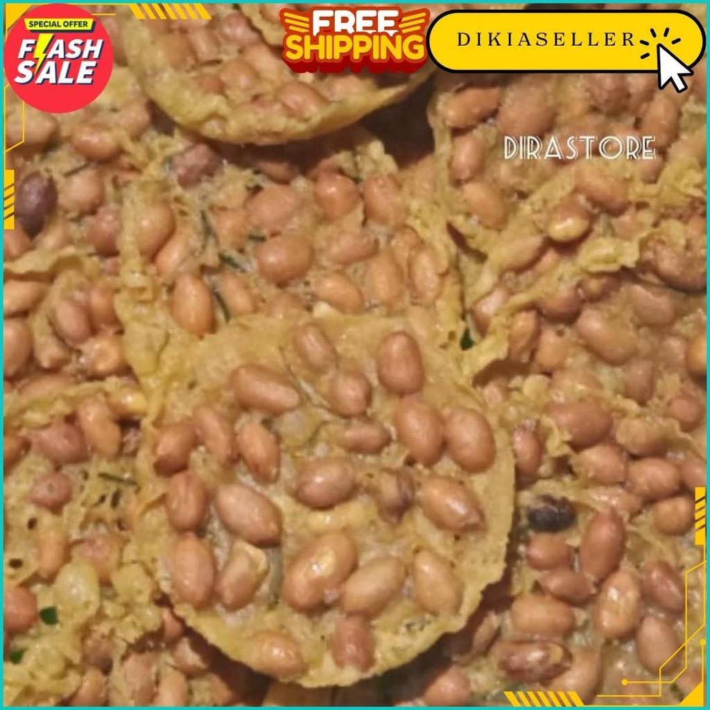 

Rempeyek Kacang Tanah Gurih Renyah 1Kg Bisa Cod