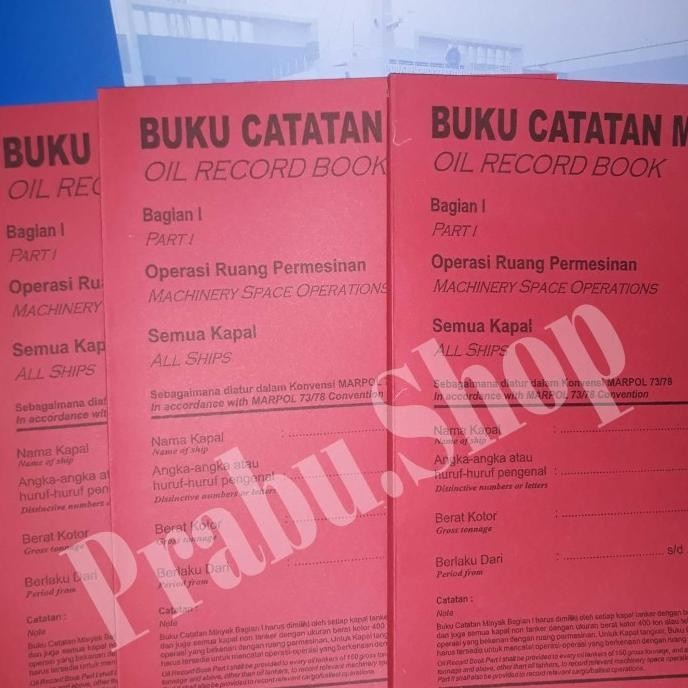 

Buku Oil record / Jurnal minyak