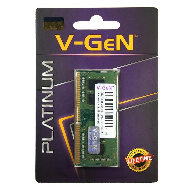 Sodimm Ddr4 8Gb Pc19200/2400Mhz V-Gen Platinum - Ram Laptop Vgen
