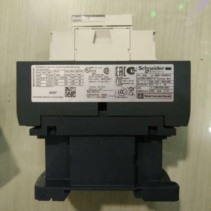 Kontaktor Lcid25 M7 Schneider Original Ori