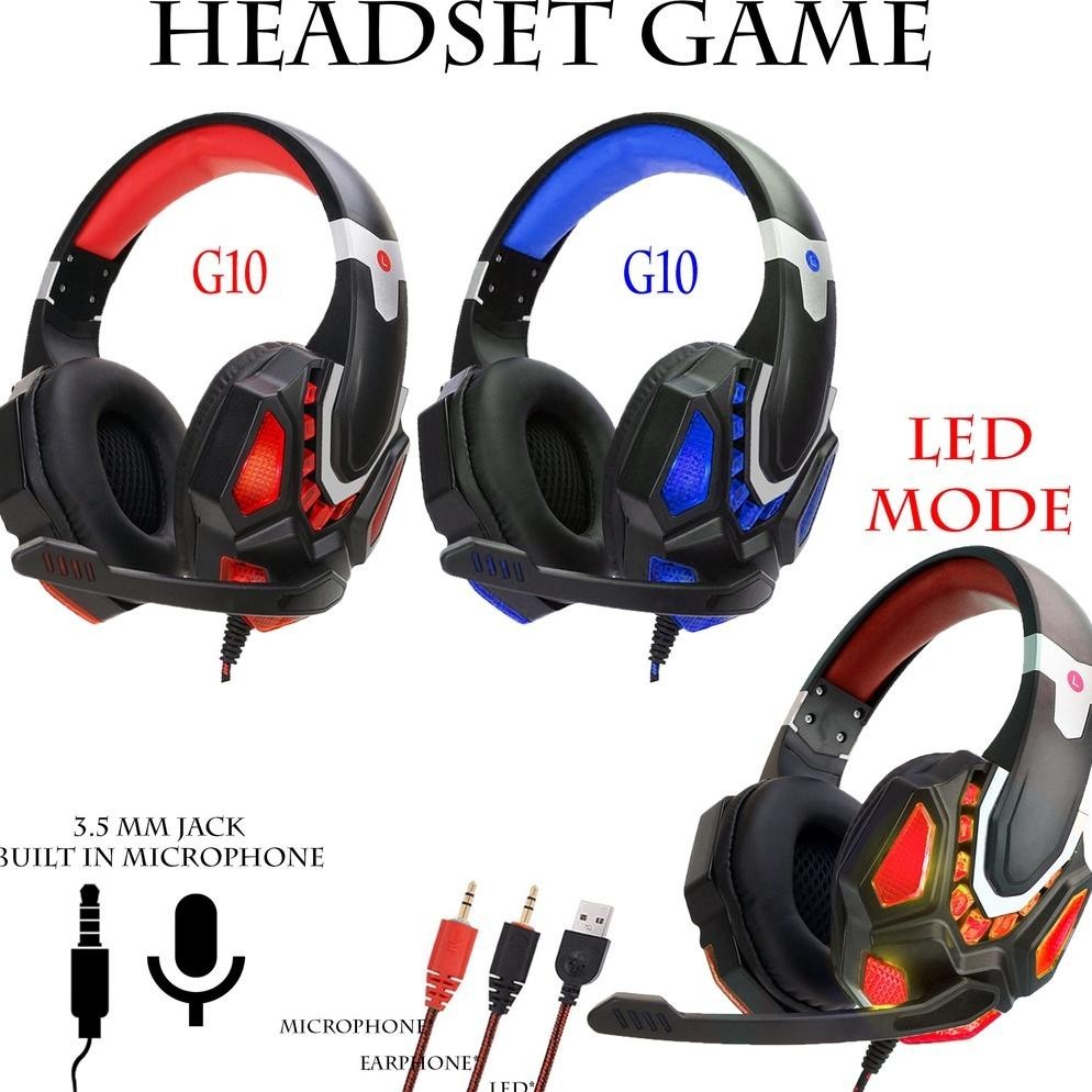 Sale Headphone Gaming X4 | Sy830 | Sy850 | G10 Led Headset Game Earphone Headphone Flase Sale