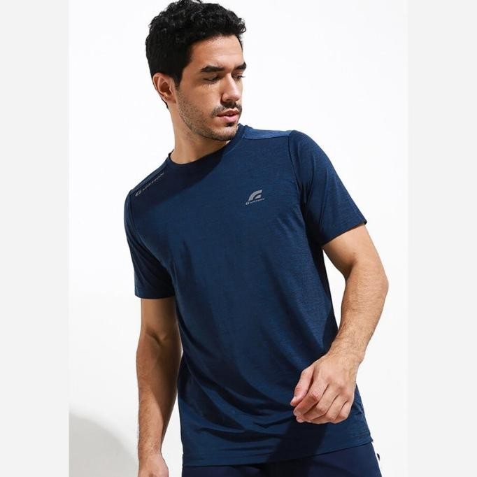 Giordano G-Motion Basic Tee Pria Melange Navy