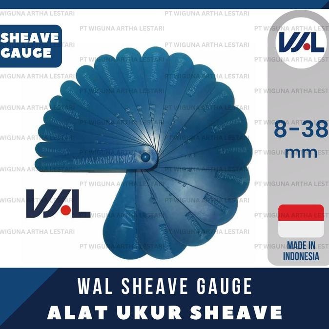 Sheave Gauge Wal Dia. 8-38 Mm , 19 Bilah