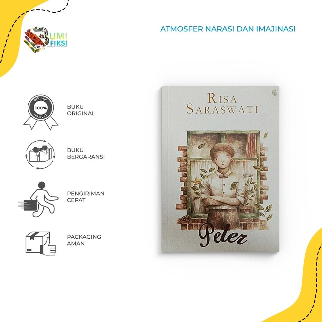 Buku Novel Horor Peter (Repackage) - Bukune - Risa Saraswati - Bumi Fiksi