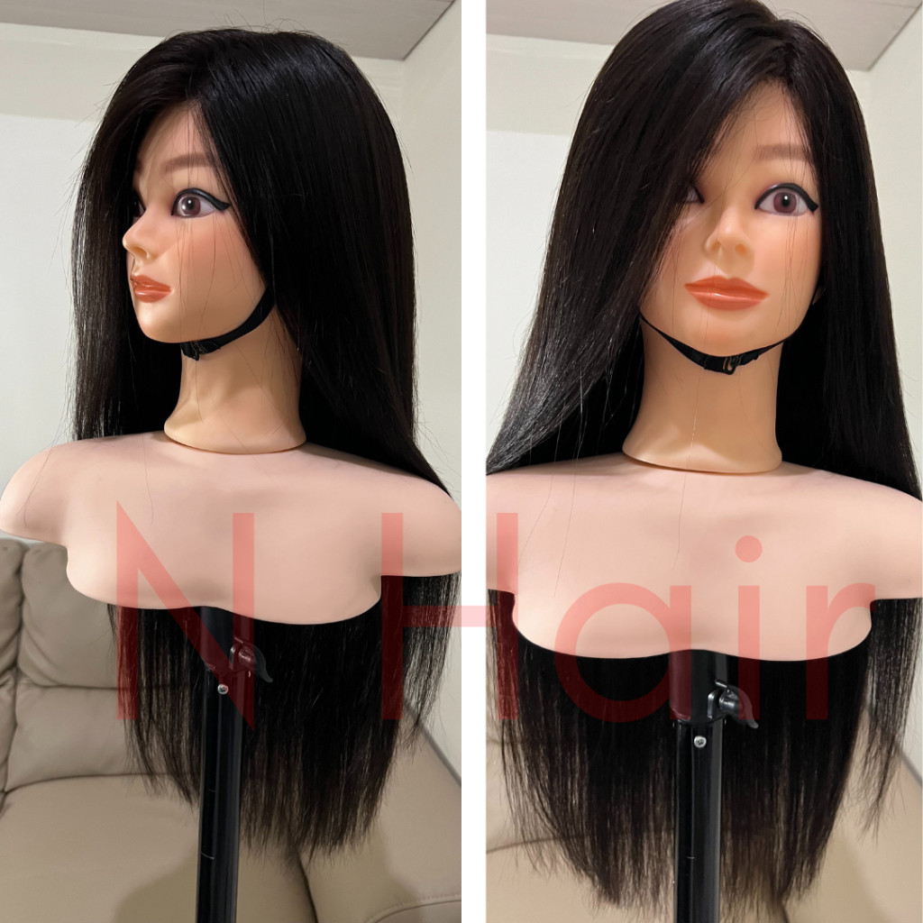 Wig PREMIUM Rambut Asli  BELAHAN BEBAS Kanan Kiri / 100% Human Hair 100% RAMBUT ASLI / Wik Rambut Wa