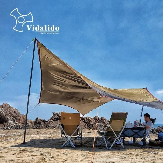 Butterfly Vinyl Vidalido Tenda Kanopi Flysheet Tent Camping Outdoor  Ready