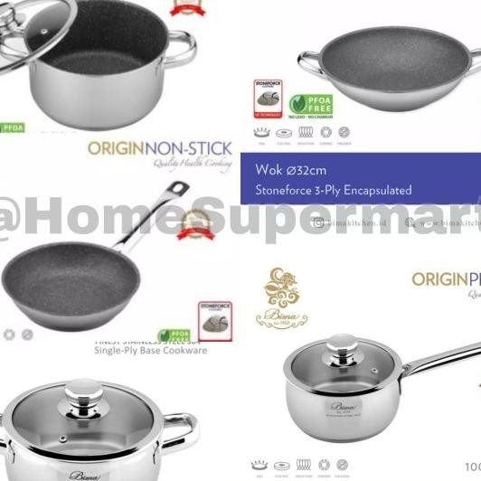 Bima Origin Stainless Frypan Sauce Pan Saucepot Penggorengan Wajan