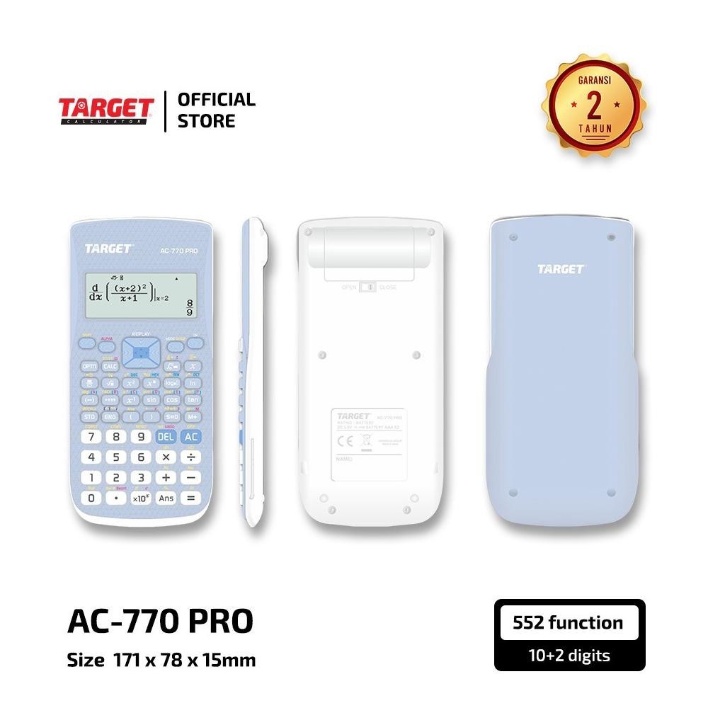 

TY69 Target AC-770 PRO - Scientific Calculator - 552 Fungsi Termurah