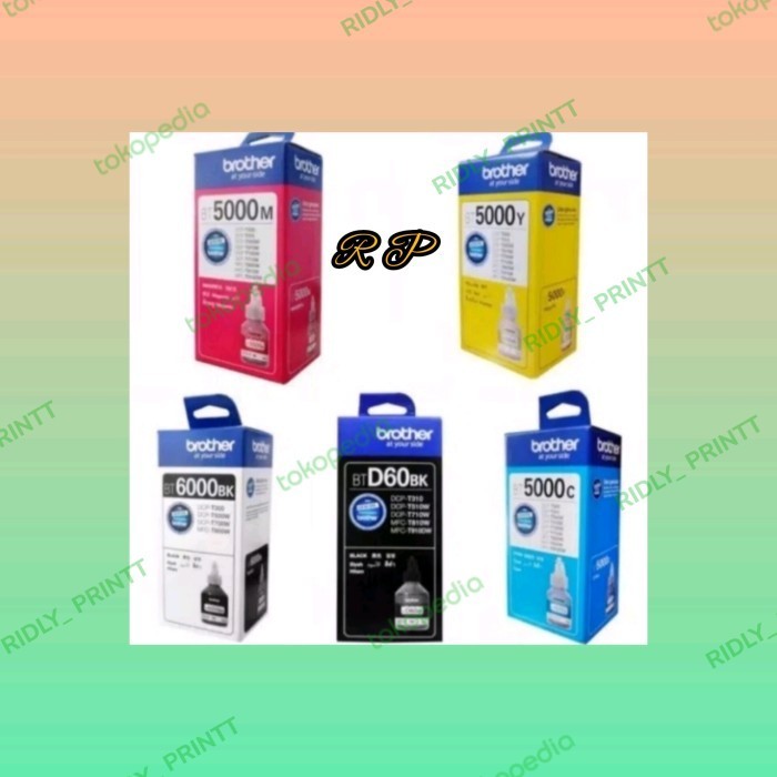 

tinta brother bt5000bk bt5000c original 1 set ori