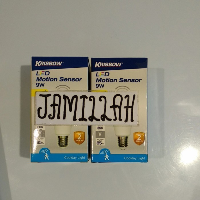 lampu sensor gerak krisbow , lampu sensor gerak , bohlam sensor gerak